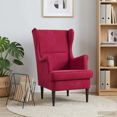 Fauteuil Wijnrood Fluweel