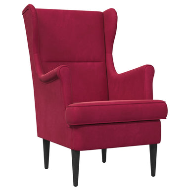 Fauteuil Wijnrood Fluweel