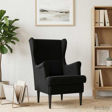 Fauteuil Zwart Fluweel