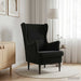 Fauteuil Zwart Fluweel