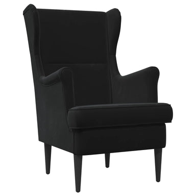 Fauteuil Zwart Fluweel