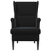 Fauteuil Zwart Fluweel