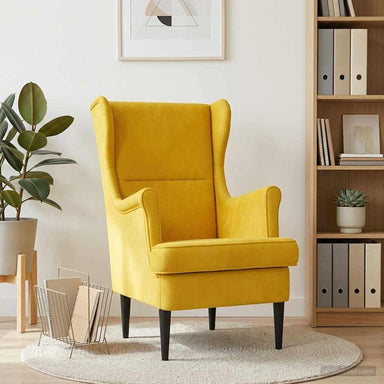 Fauteuil Geel Fluweel