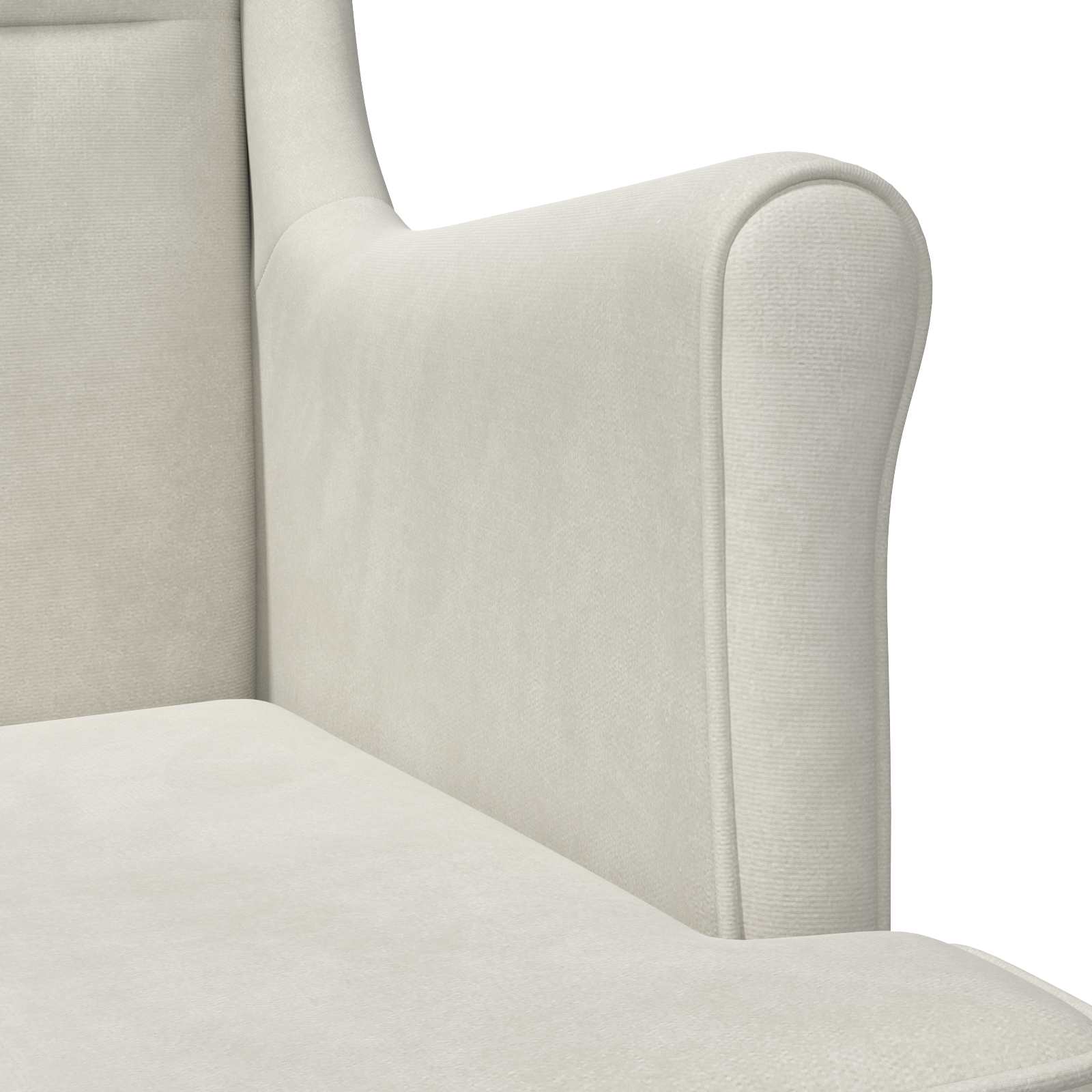 Fauteuil Crèmekleurig Fluweel