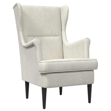 Fauteuil Crèmekleurig Fluweel
