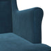 Fauteuil Blauw Fluweel