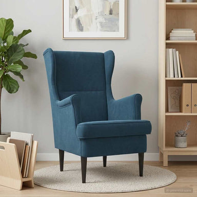 Fauteuil Blauw Fluweel