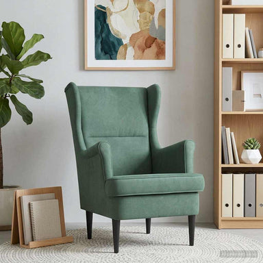 Fauteuil Zeegroen Fluweel