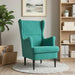 Fauteuil Turquoise Fluweel