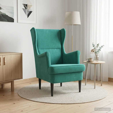Fauteuil Turquoise Fluweel