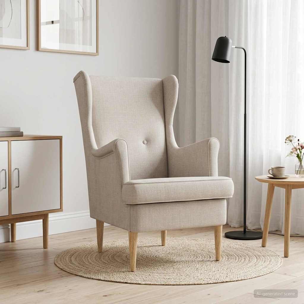 Fauteuil Crèmekleurig ARES