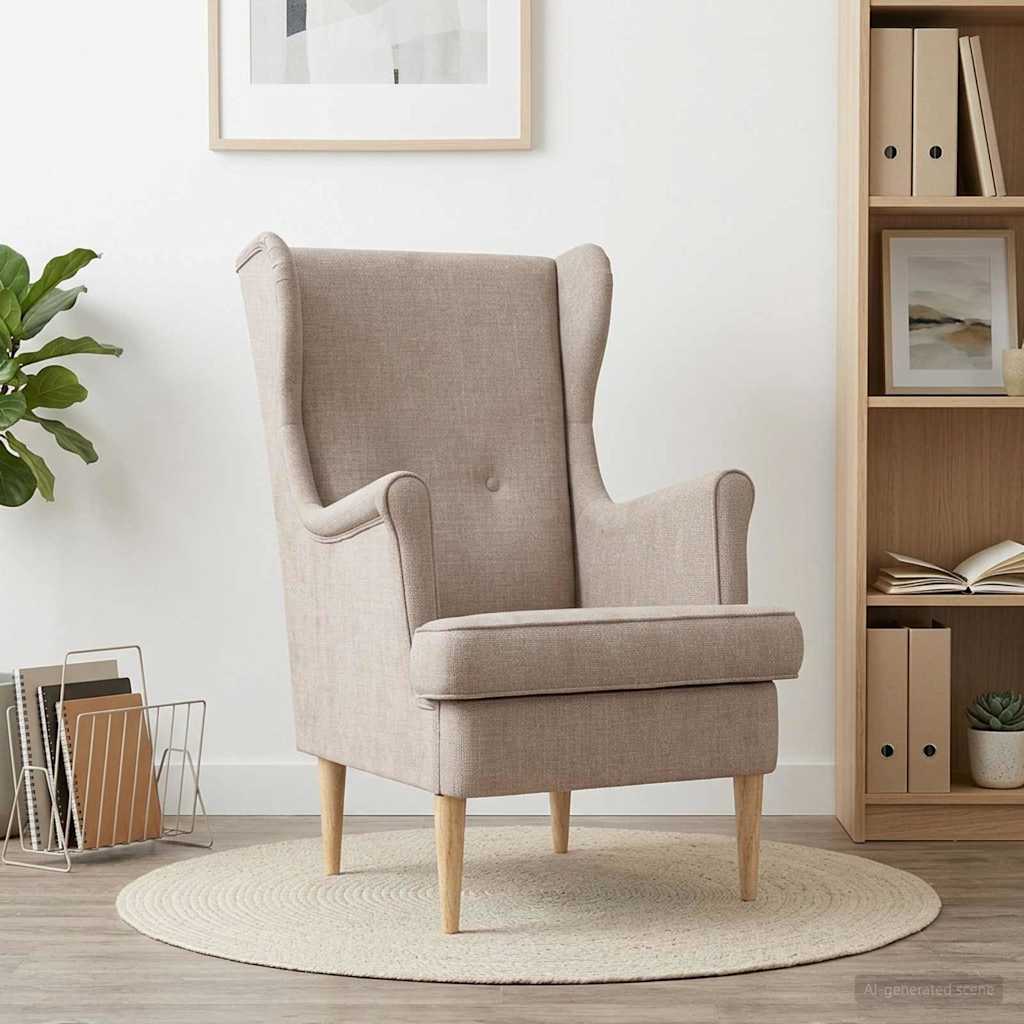 Fauteuil Beige ARES