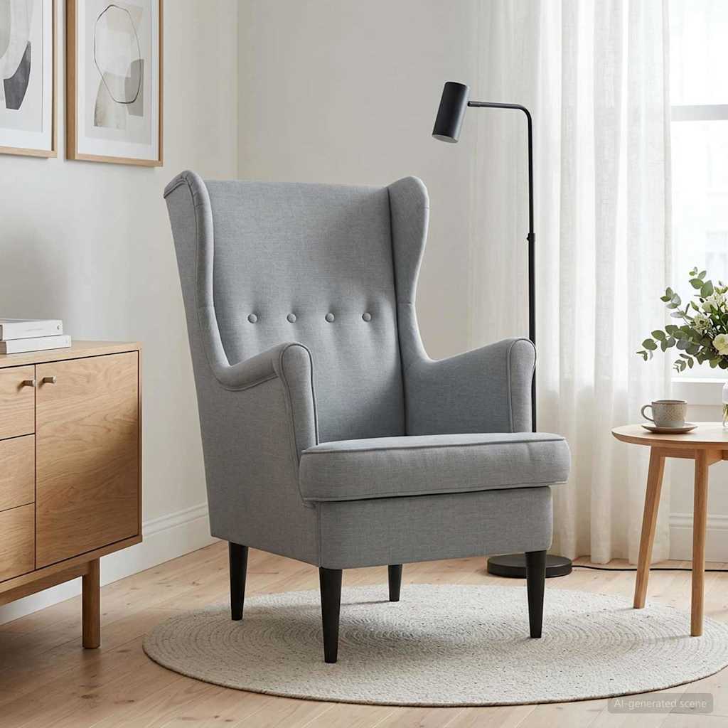 Fauteuil Lichtgrijs Stof