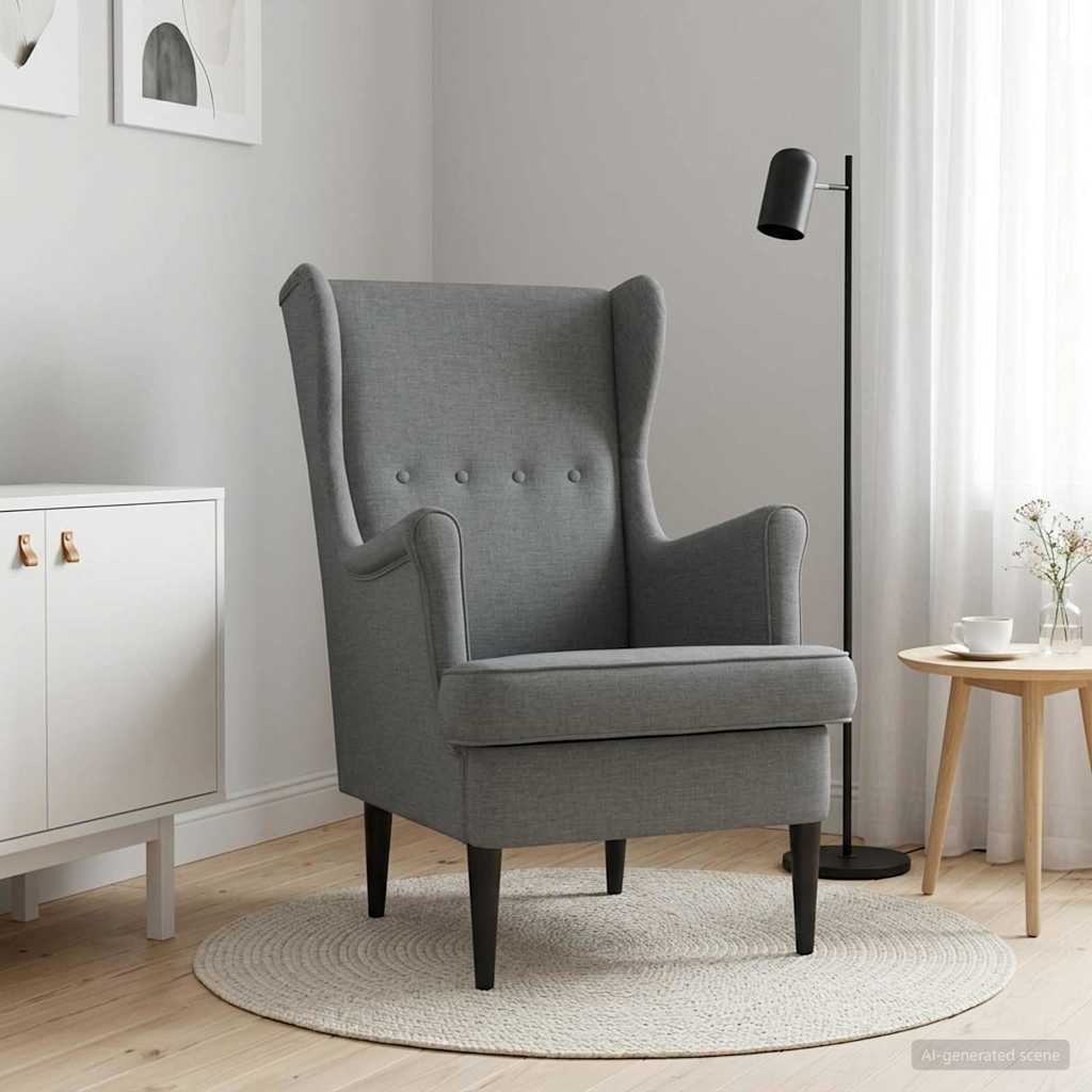 Fauteuil Donkergrijs Stof