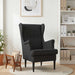 Fauteuil Zwart Stof