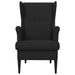 Fauteuil Zwart Stof