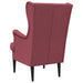 Fauteuil Wijnrood Stof