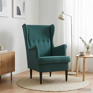 Fauteuil Donkergroen Stof