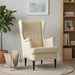 Fauteuil Crèmekleurig Stof