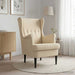 Fauteuil Crèmekleurig Stof