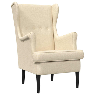 Fauteuil Crèmekleurig Stof