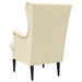 Fauteuil Crèmekleurig Stof