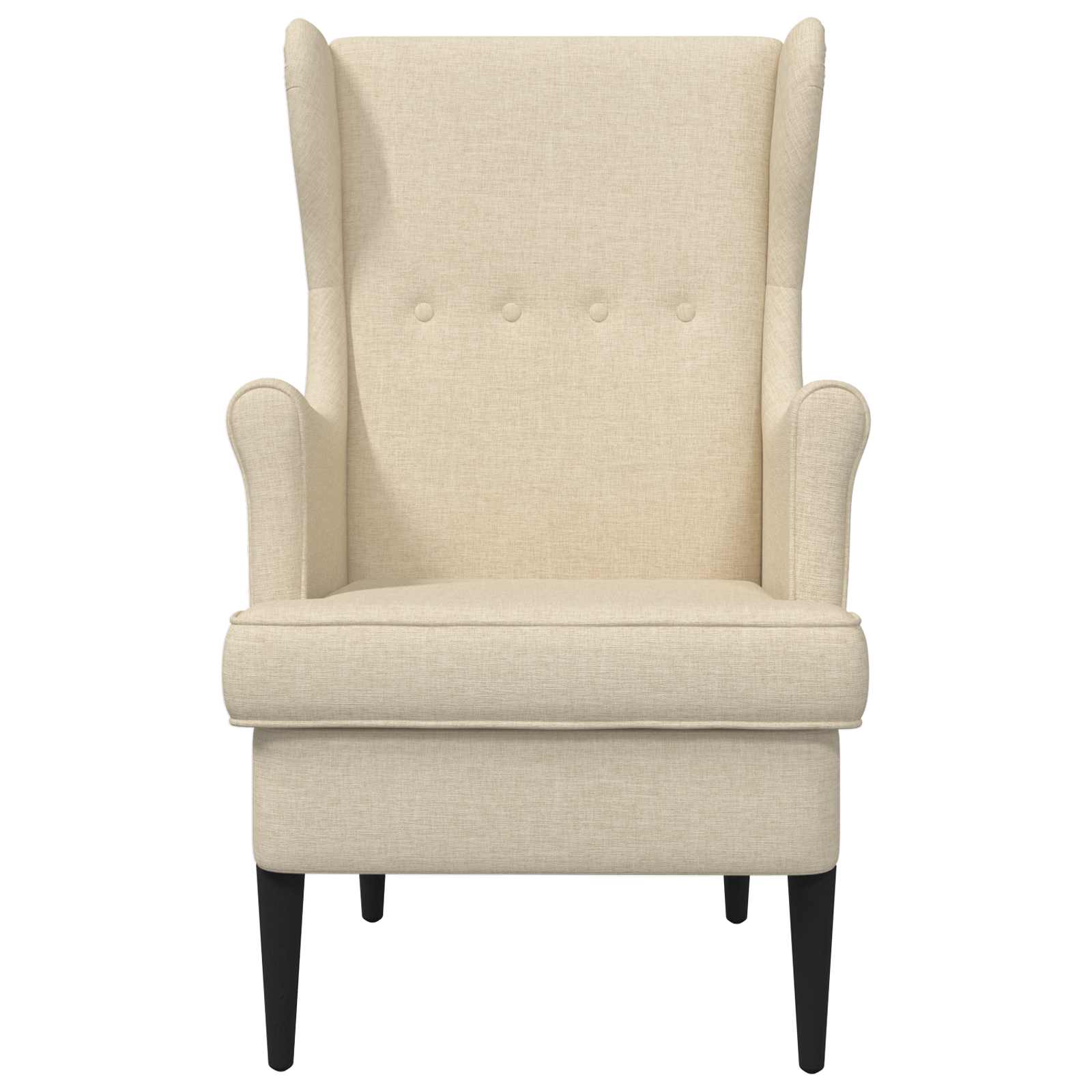 Fauteuil Crèmekleurig Stof