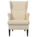 Fauteuil Crèmekleurig Stof