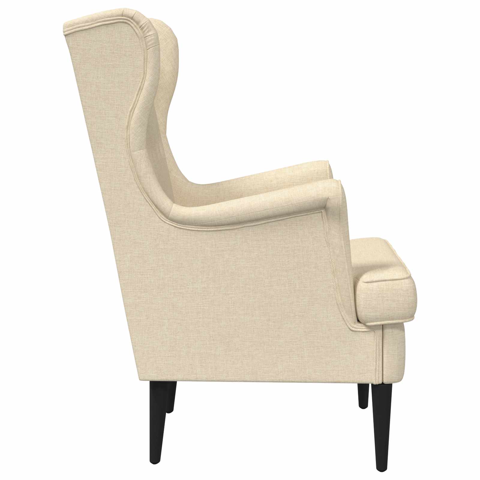Fauteuil Crèmekleurig Stof