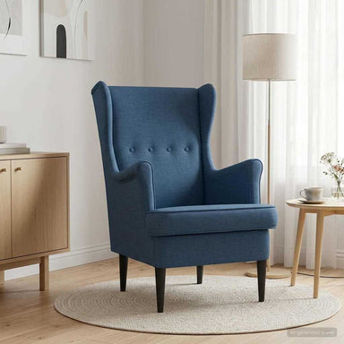 Fauteuil Blauw Stof
