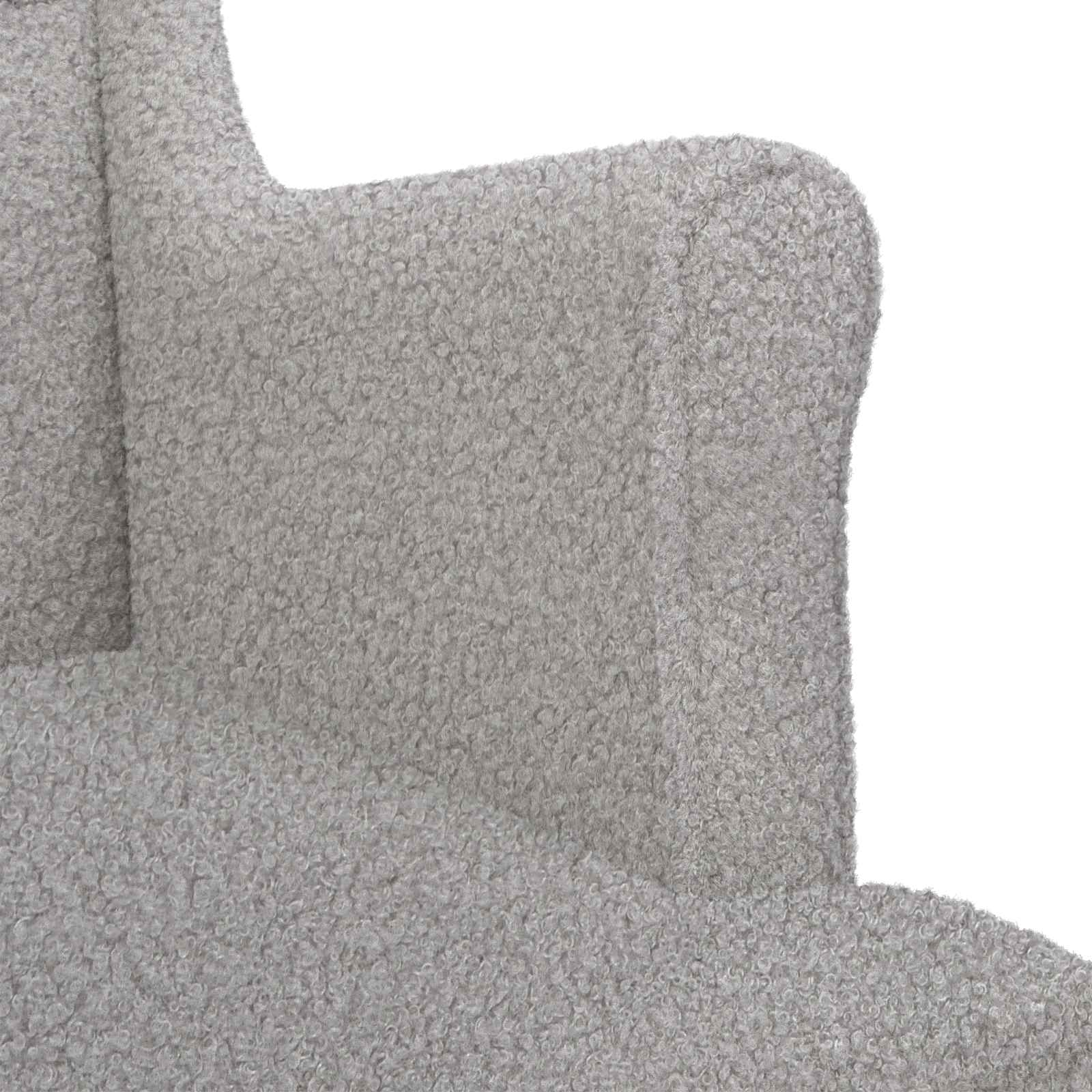 Fauteuil Lichtgrijs Bouclé
