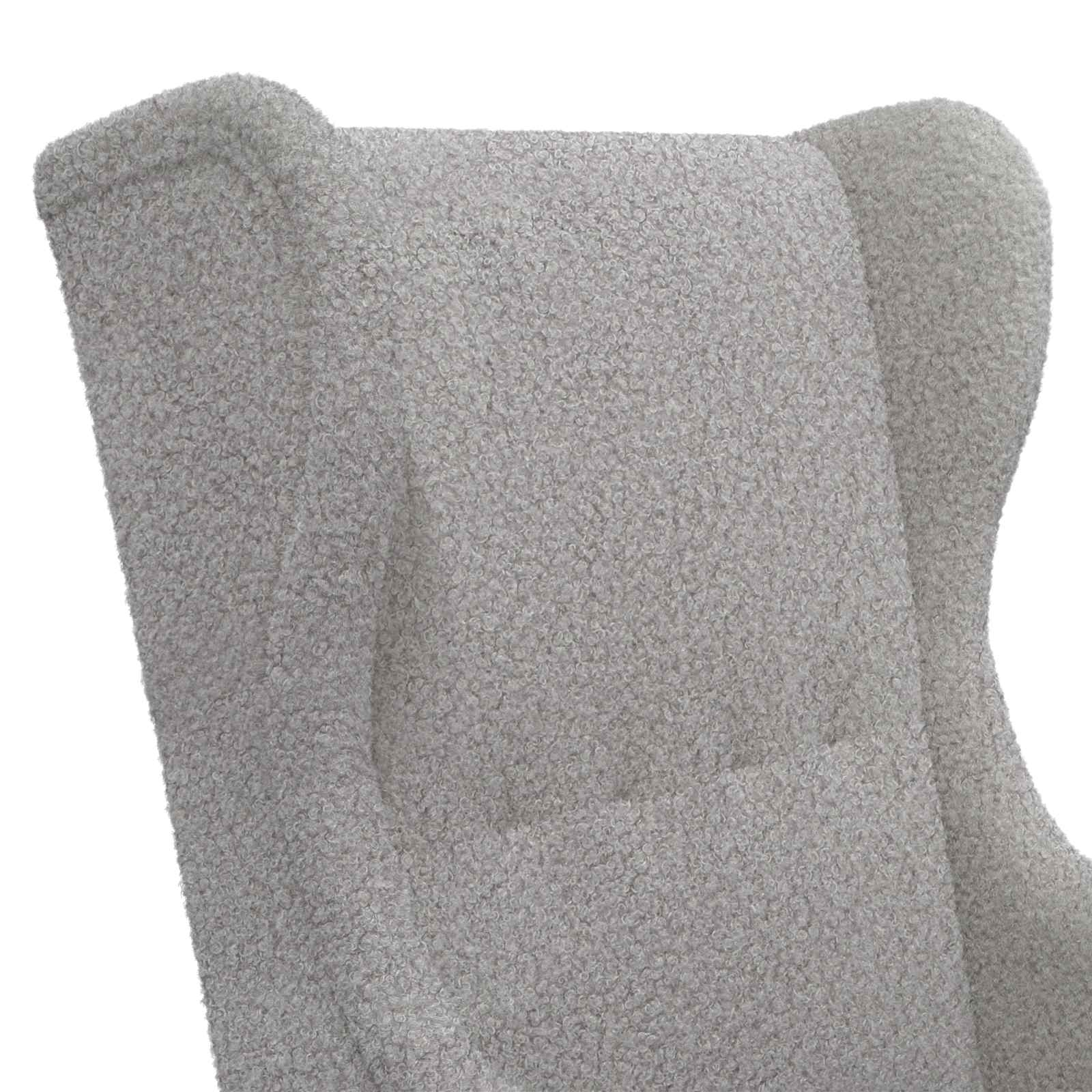 Fauteuil Lichtgrijs Bouclé