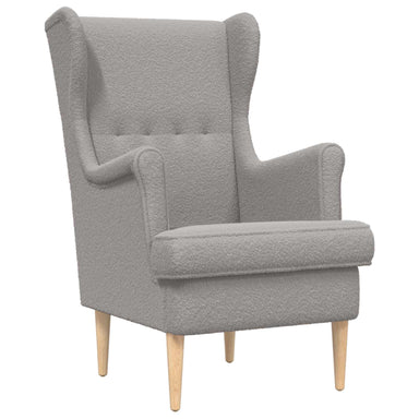 Fauteuil Lichtgrijs Bouclé