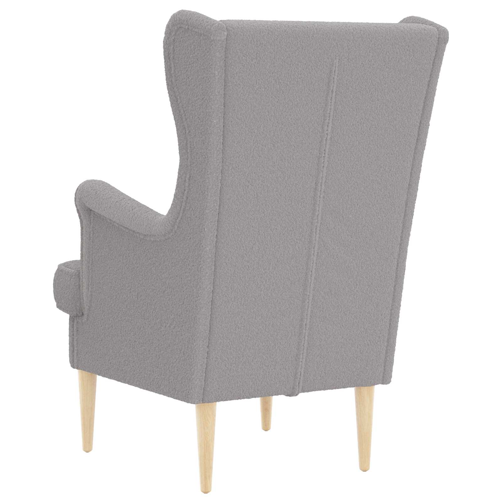 Fauteuil Lichtgrijs Bouclé