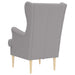 Fauteuil Lichtgrijs Bouclé