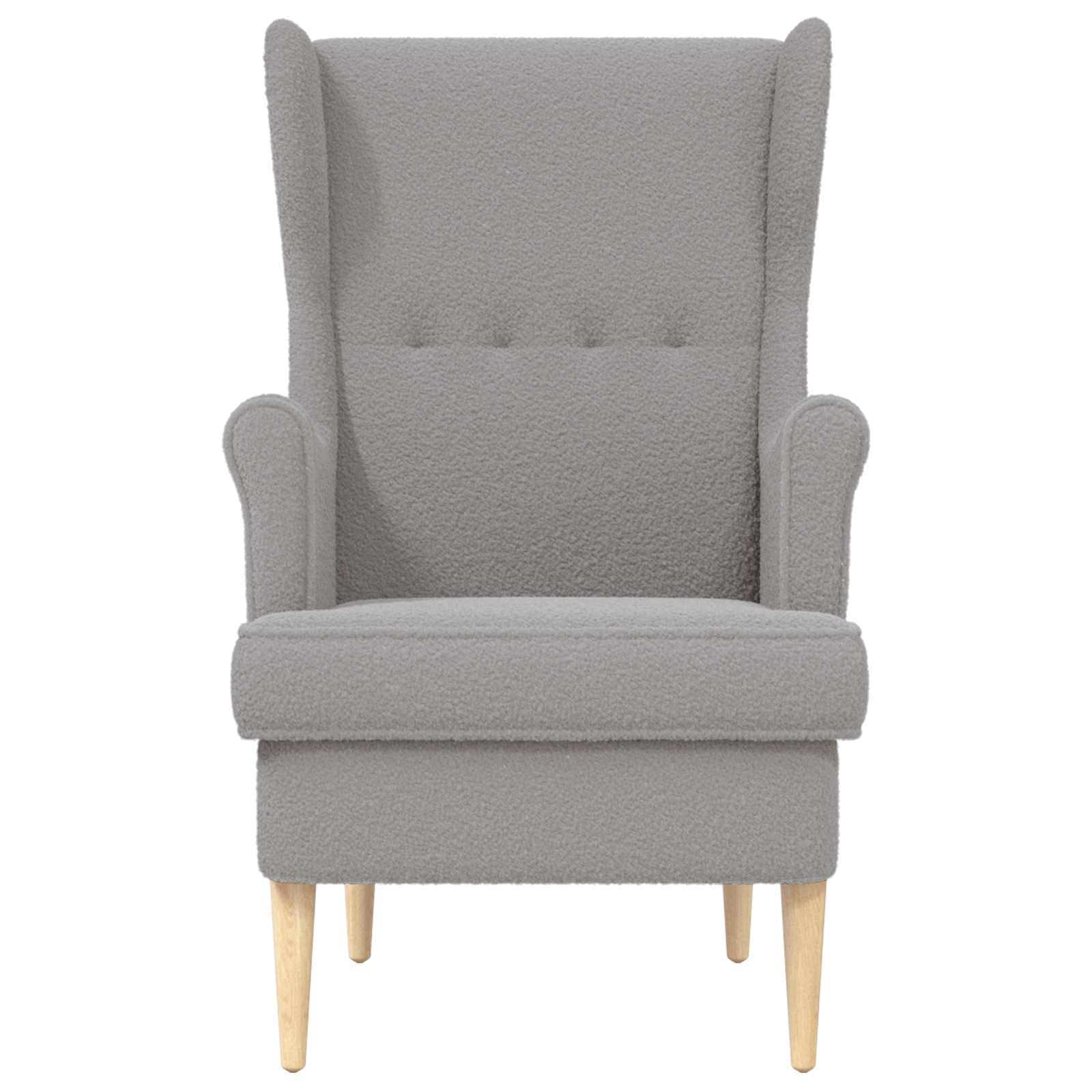Fauteuil Lichtgrijs Bouclé