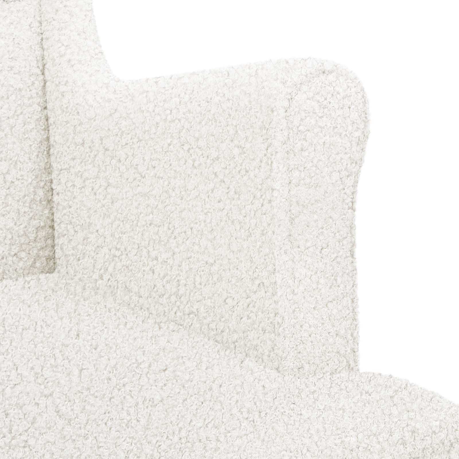 Fauteuil Crèmekleurig Bouclé