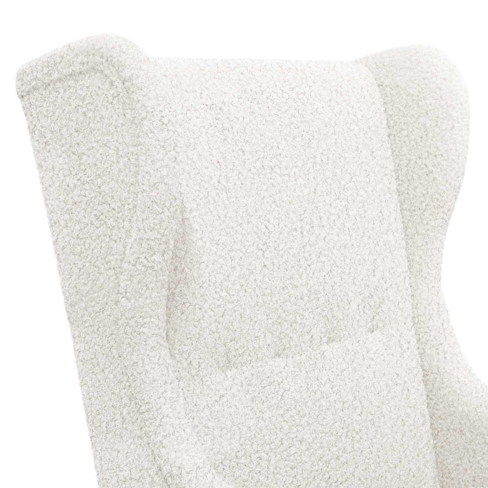 Fauteuil Crèmekleurig Bouclé