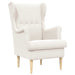 Fauteuil Crèmekleurig Bouclé
