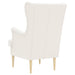 Fauteuil Crèmekleurig Bouclé