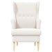 Fauteuil Crèmekleurig Bouclé