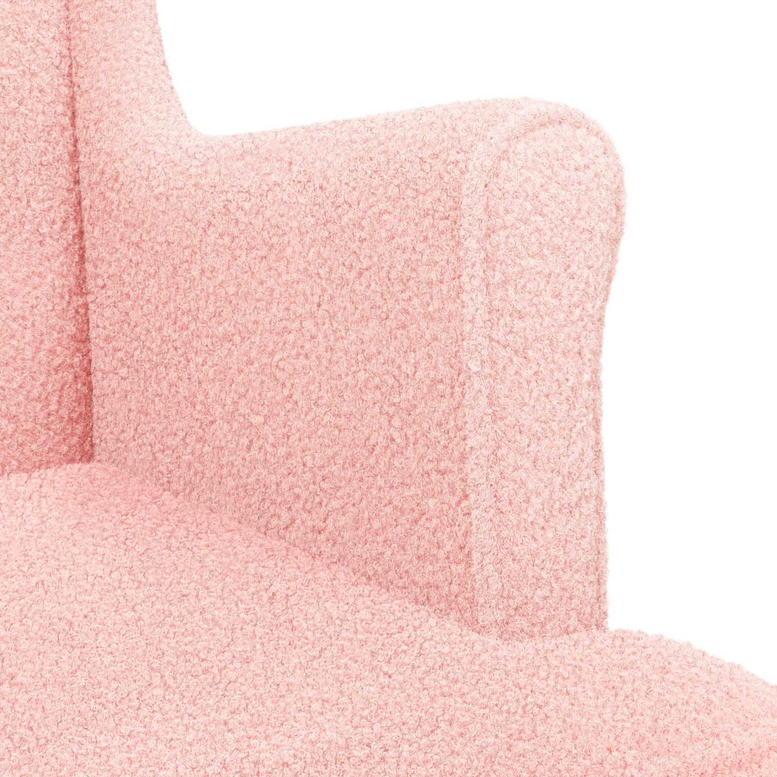 Fauteuil Roze Bouclé