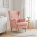 Fauteuil Roze Bouclé