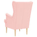 Fauteuil Roze Bouclé