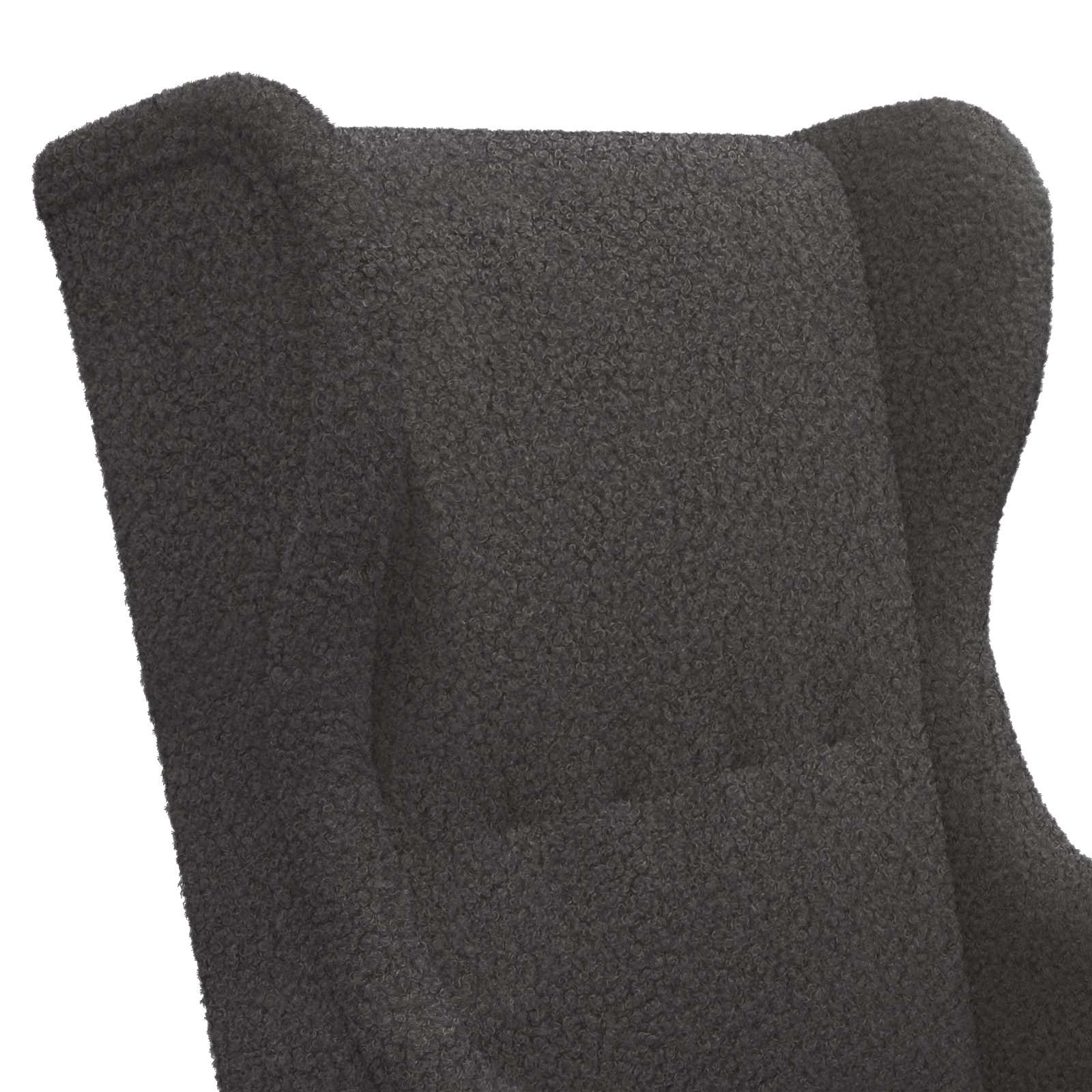Fauteuil Donkergrijs Bouclé