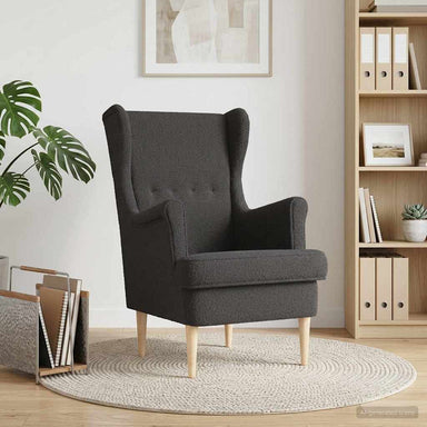 Fauteuil Donkergrijs Bouclé