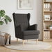 Fauteuil Donkergrijs Bouclé