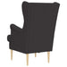 Fauteuil Donkergrijs Bouclé