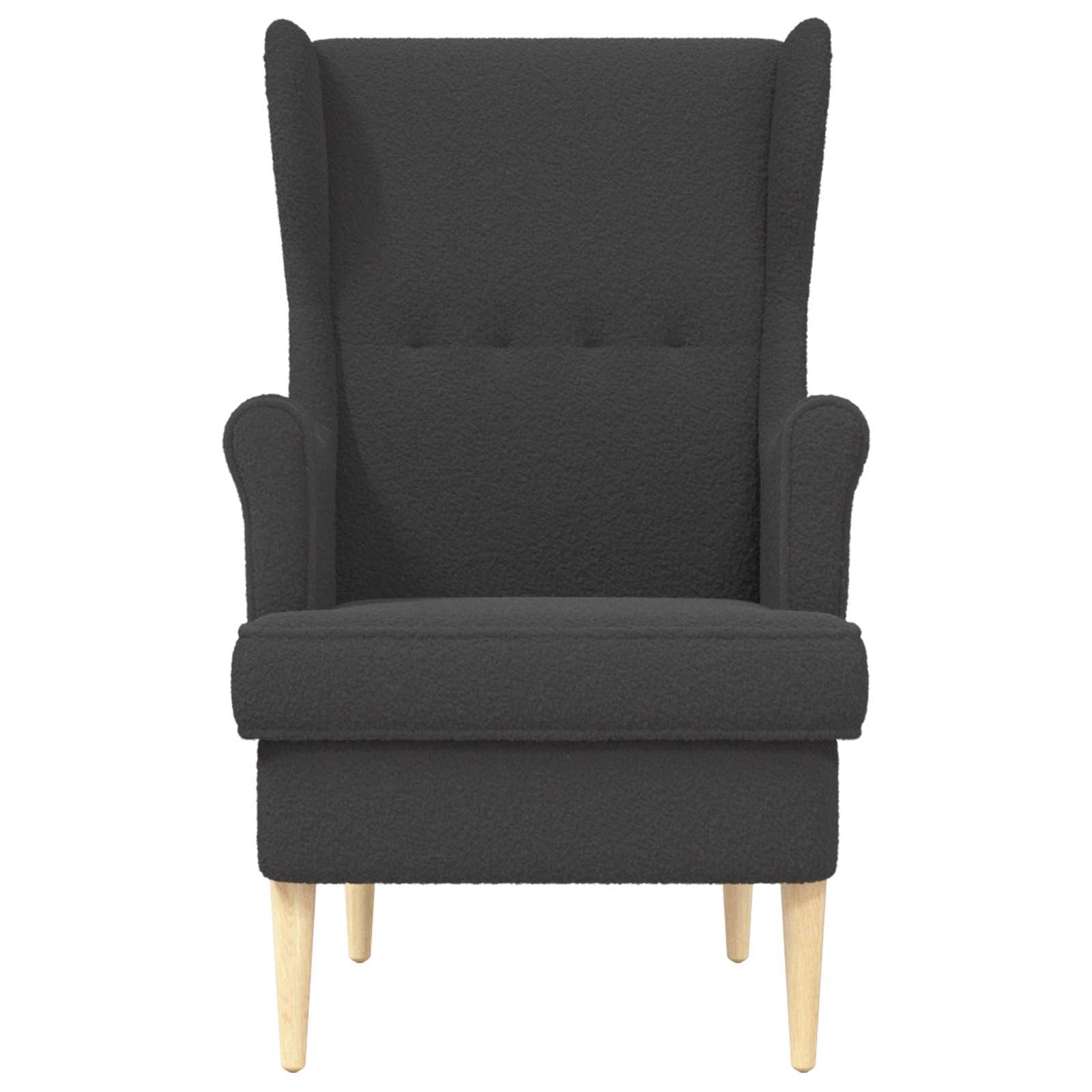 Fauteuil Donkergrijs Bouclé