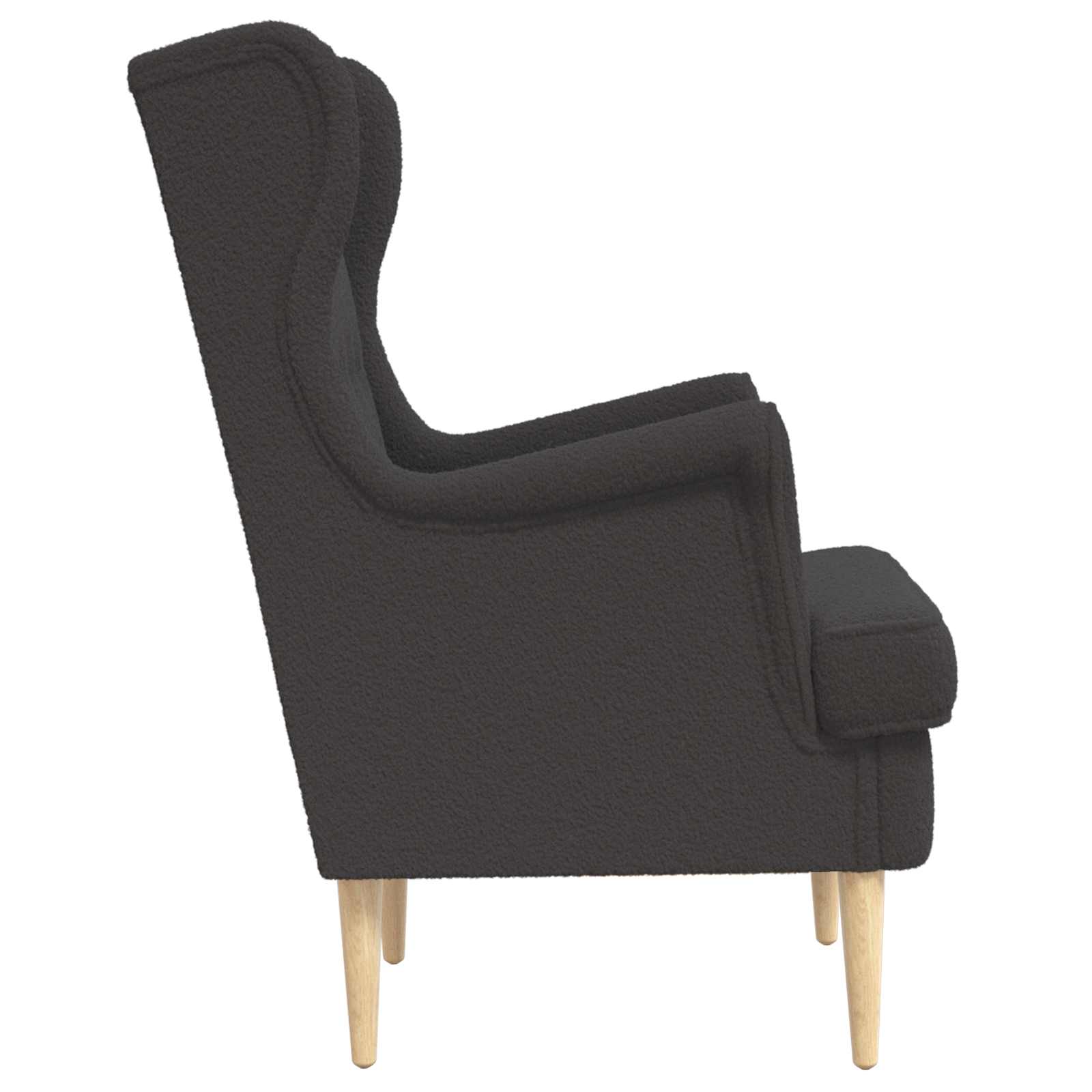 Fauteuil Donkergrijs Bouclé